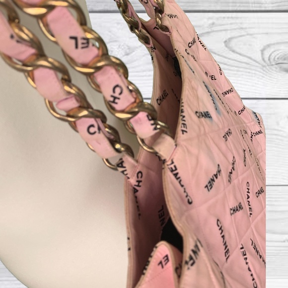 **SOLD**Authentic Chanel Pink Chain Tote - Picture 3 of 8